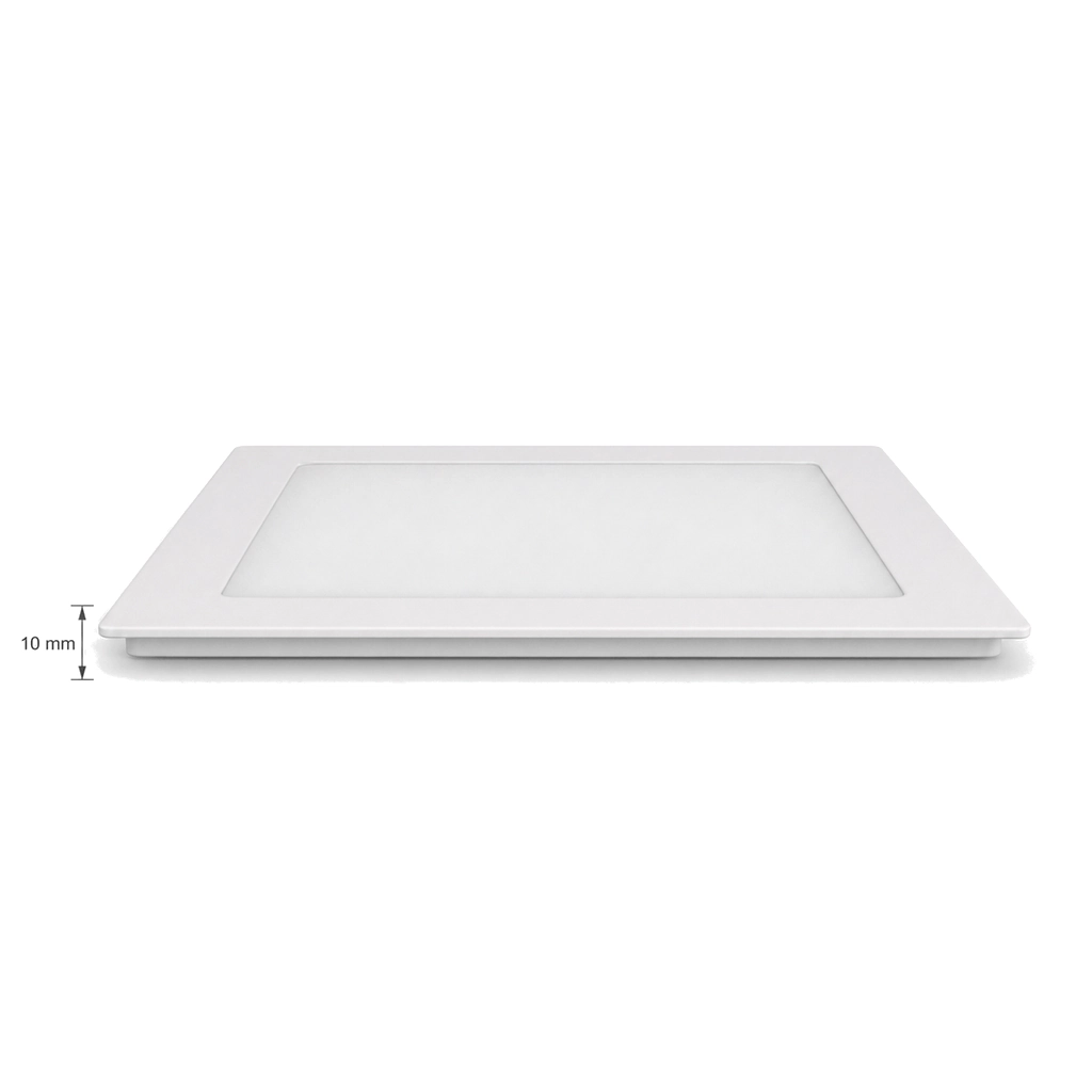 Detail ultratenkého profilu vestavného panelu s okótovanou výškou 10 mm
